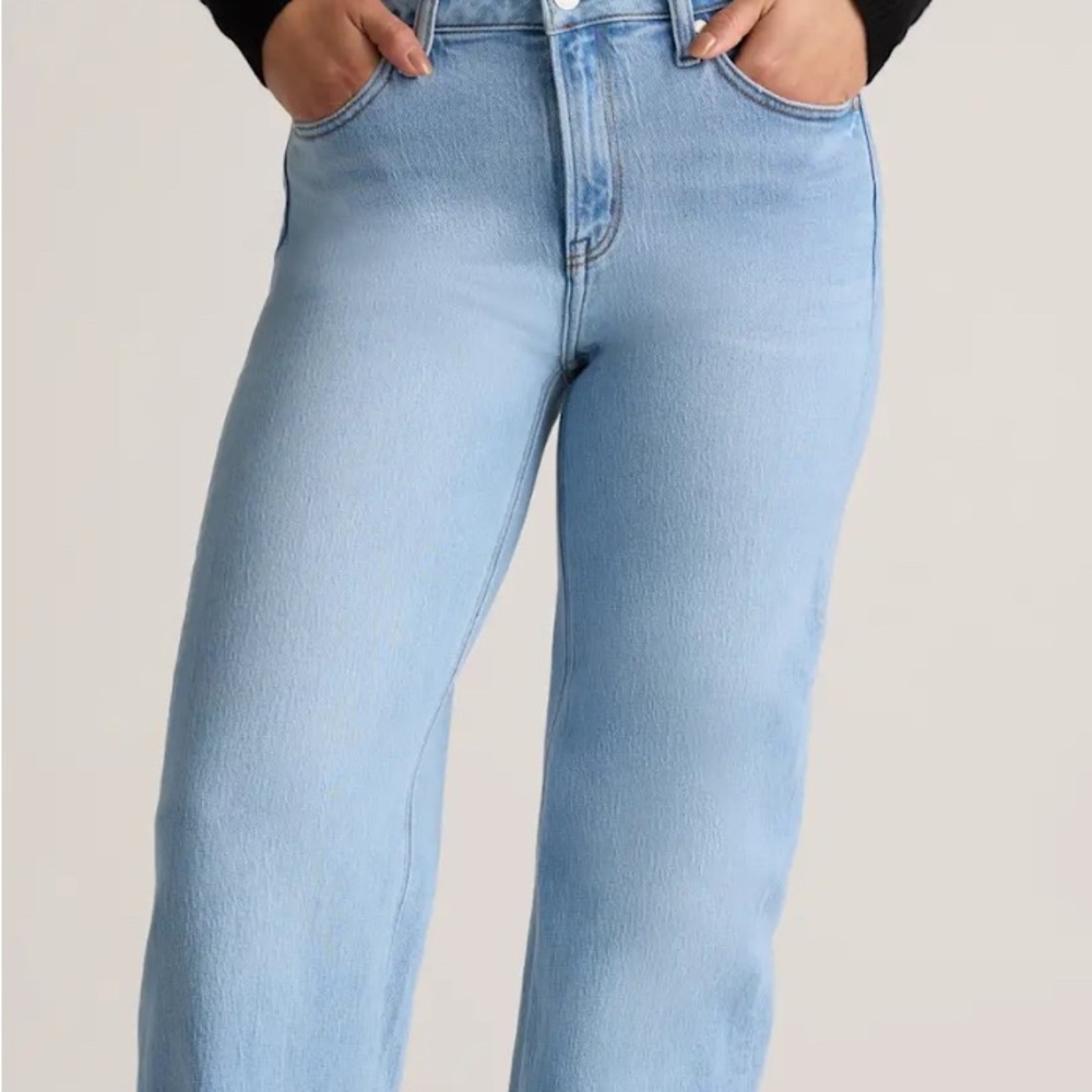 Quince Bella Women's Cool Blue Straight Leg Jeans